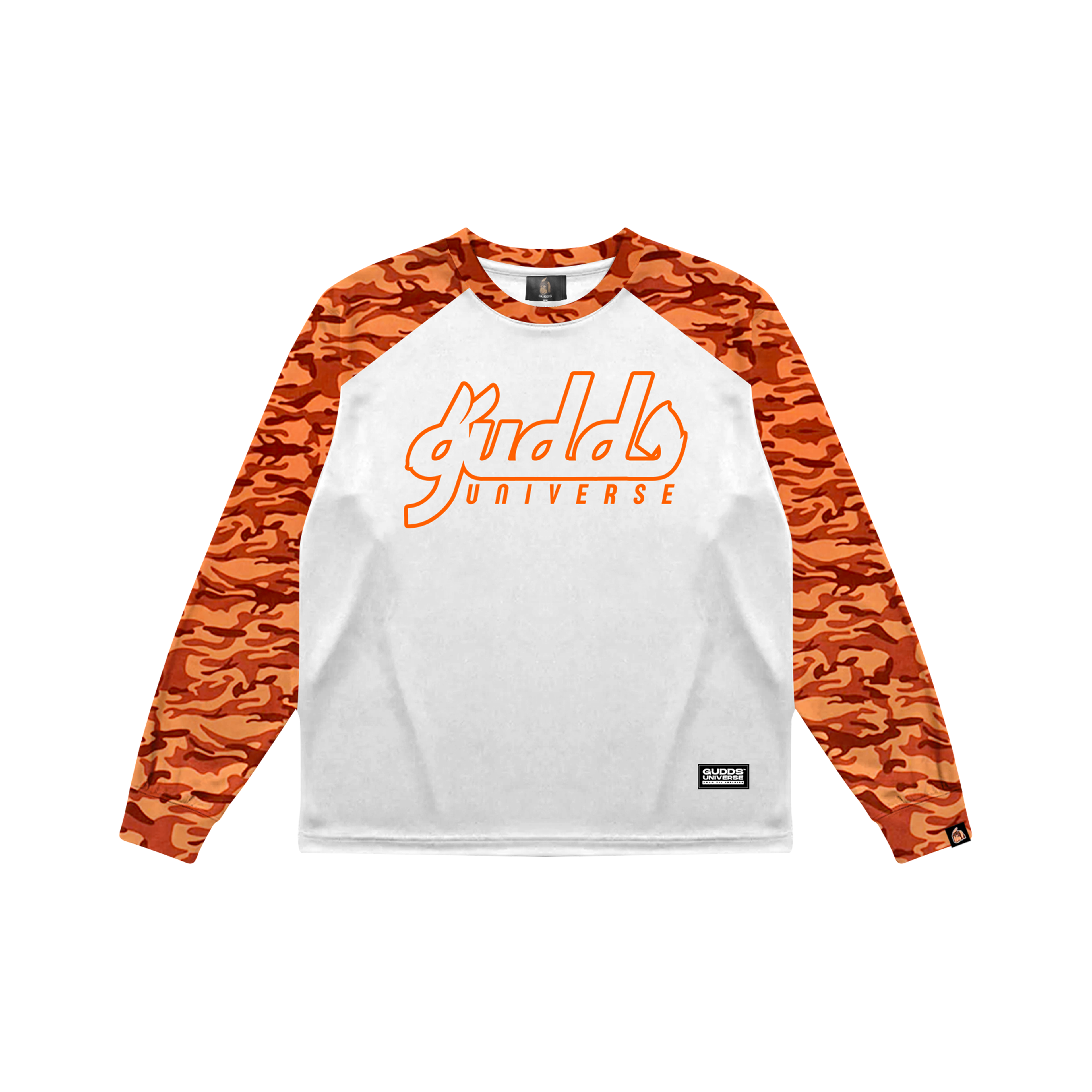 2 TONE ORENJI CAMOU WAVES RAGLAN