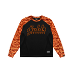 2 TONE ORENJI CAMOU WAVES RAGLAN
