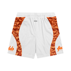 2 TONE ORENJI CAMOU WAVES MESH SHORTS