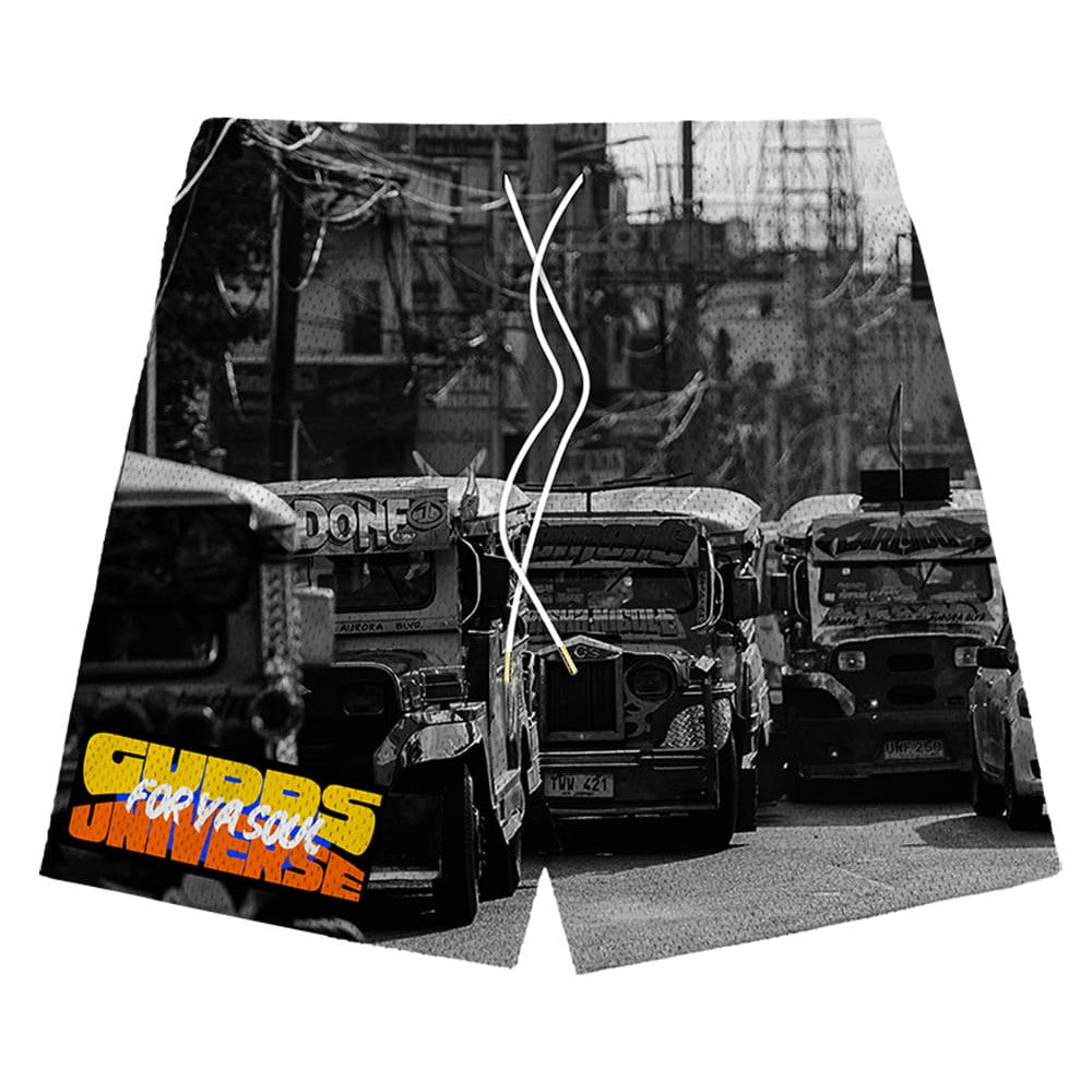 "ESTRIBO" MESH SHORTS