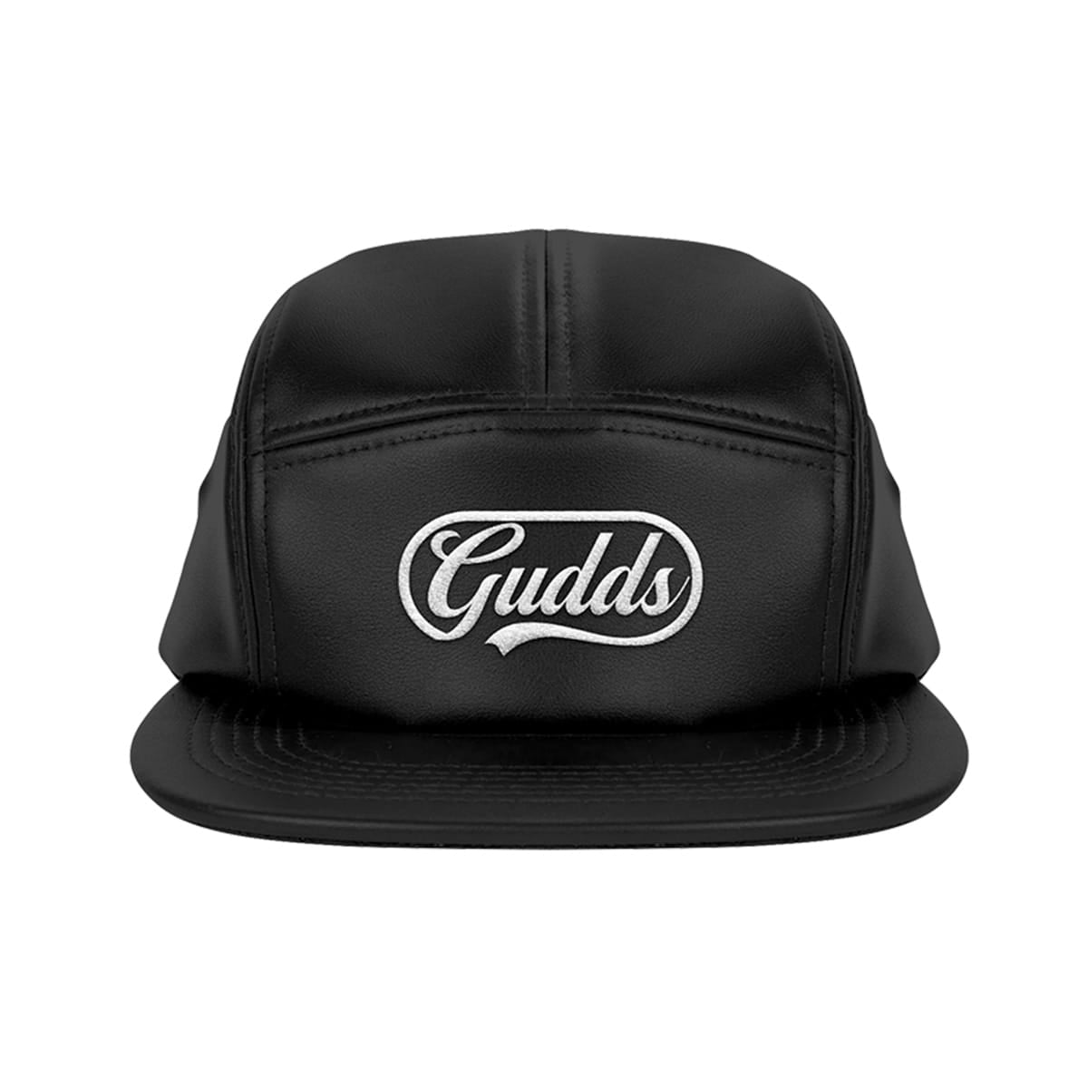 SCRIPT CAPSULE 5-PANEL LEATHER CAP