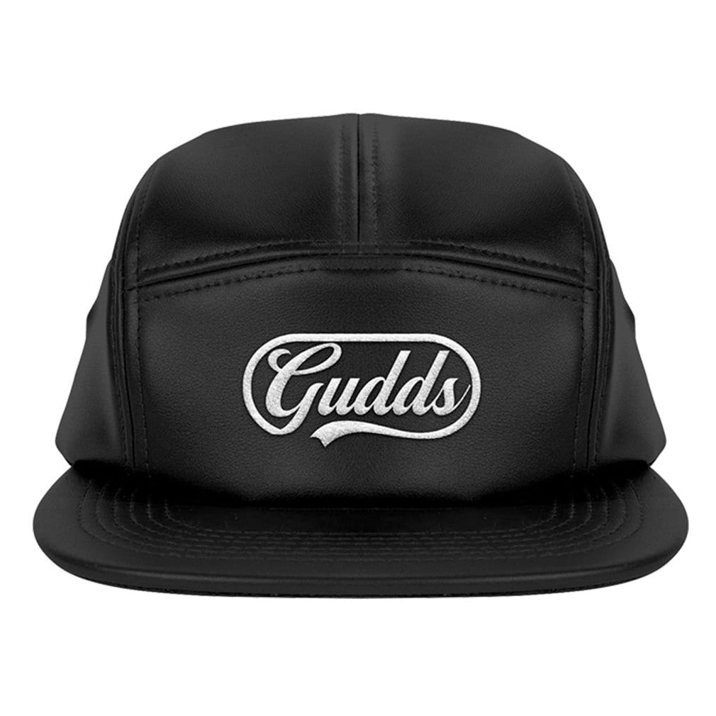 SCRIPT CAPSULE 5-PANEL LEATHER CAP