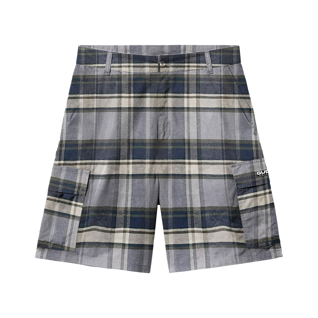 SILICON LOGO PLAID JORTS