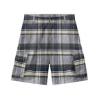 SILICON LOGO PLAID JORTS