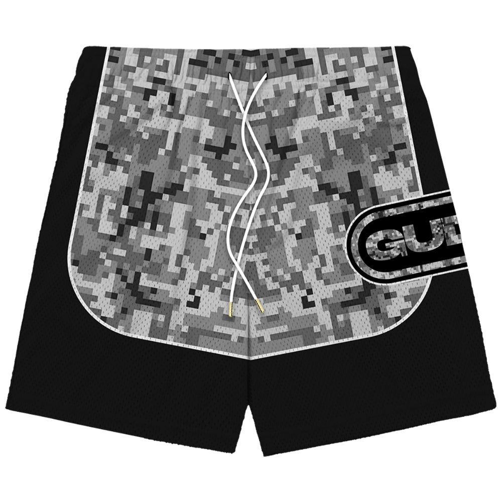"PIXEL CAMOU" MESH SHORTS