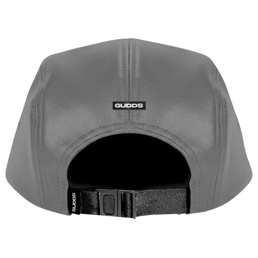 SCRIPT CAPSULE 5-PANEL LEATHER CAP