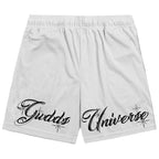 “CHICANO SCRIPT" MESH SHORTS