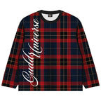 “PLAID FULL MESH” LONGSLEEVES