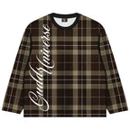 “PLAID FULL MESH” LONGSLEEVES