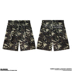 “EMBRO SCRIPT” 6 POCKET JORTS