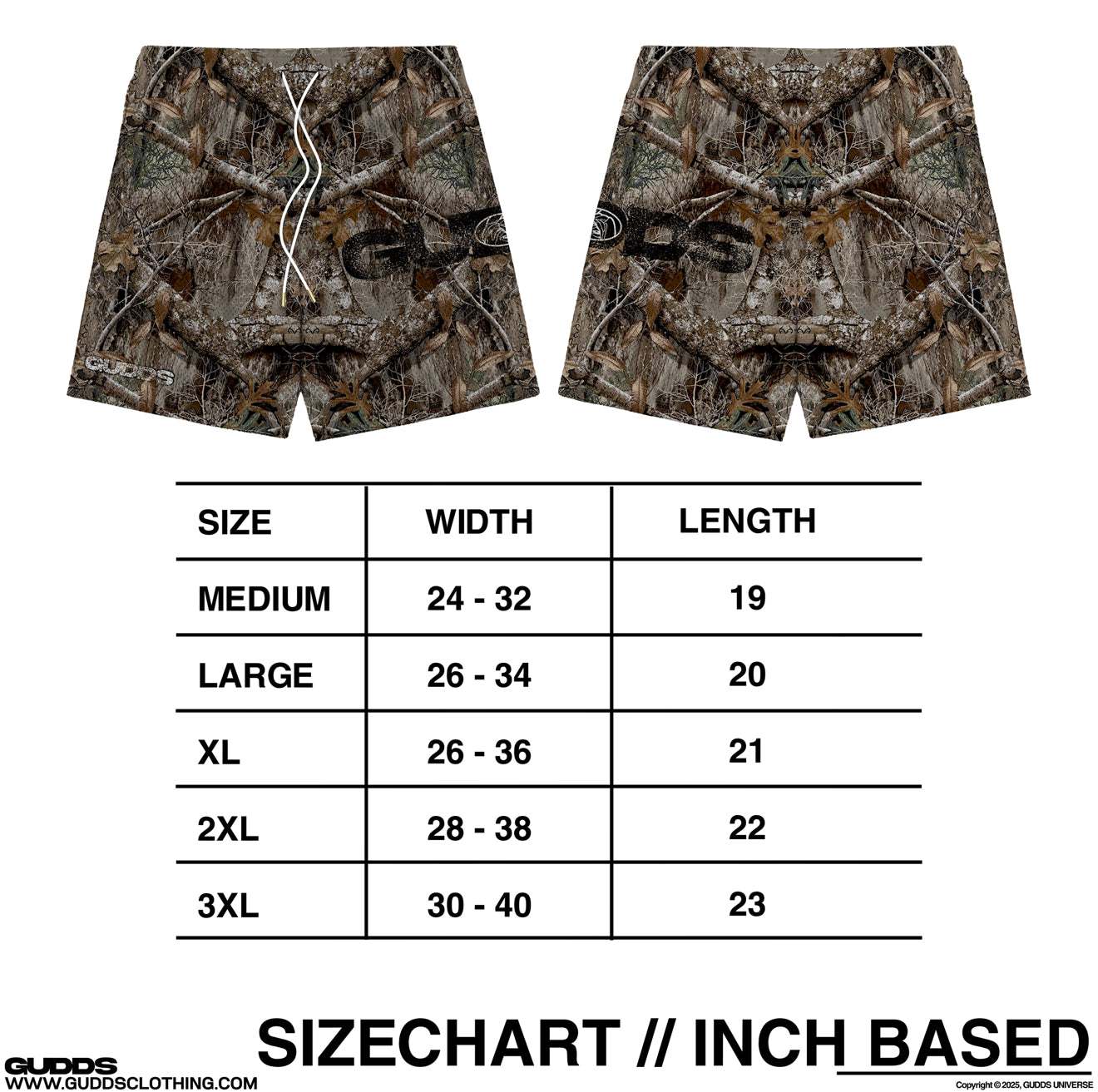 “CAMOU REALTREE” MESH SHORTS