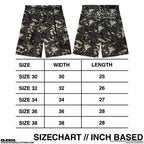 “EMBRO SCRIPT” 6 POCKET JORTS