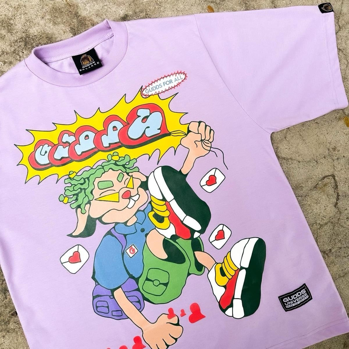 GUDDS UNIVERSE "GUDDS FOR ALL" GRAPHIC TEE