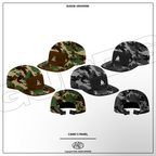 “CAMOU" 5 PANEL CAP