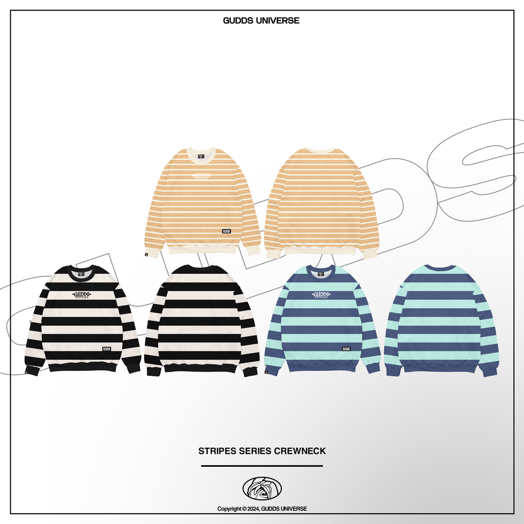 “STRIPE SERIES" CREWNECK