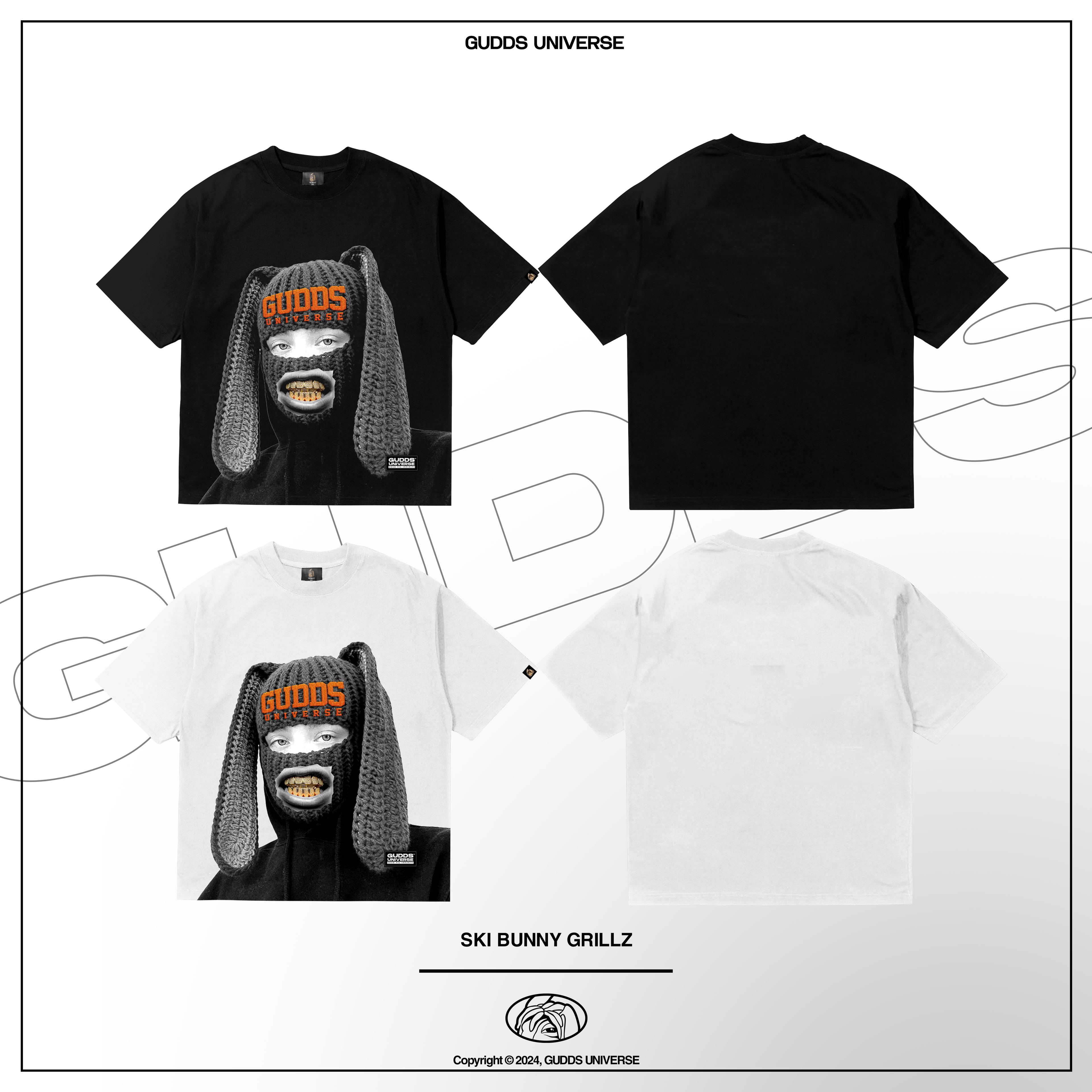 GUDDS "SKI BUNNY GRILLZ" TEE