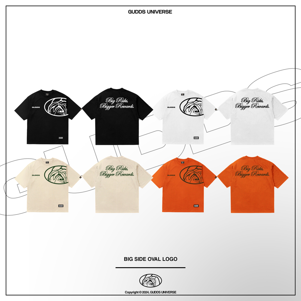 GUDDS "SIDE OVAL" LOGO TEE SHIRT