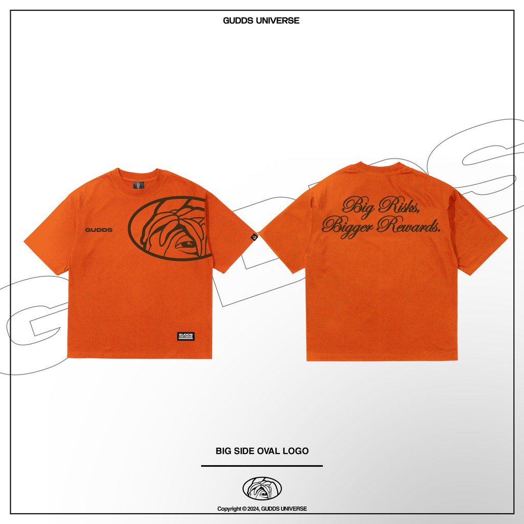 GUDDS "SIDE OVAL" LOGO TEE SHIRT