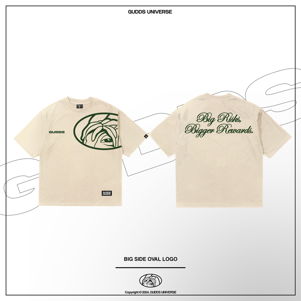 GUDDS "SIDE OVAL" LOGO TEE SHIRT