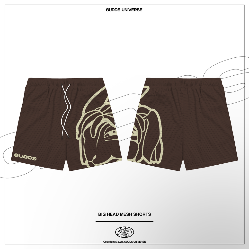 GUDDS "BIG HEAD" OG LOGO MESH SHORT