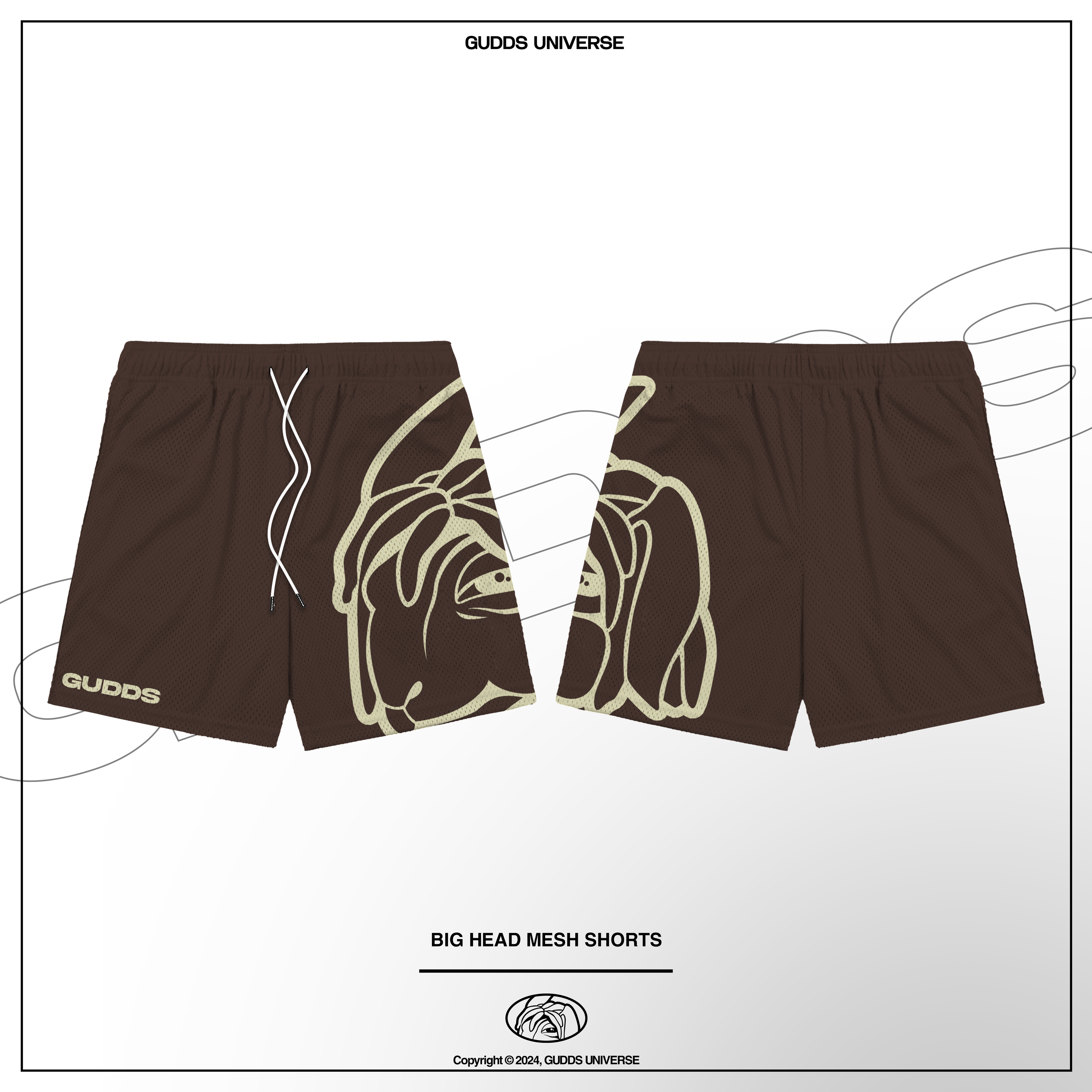 GUDDS "BIG HEAD" OG LOGO MESH SHORT