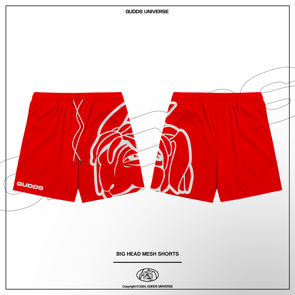 GUDDS "BIG HEAD" OG LOGO MESH SHORT