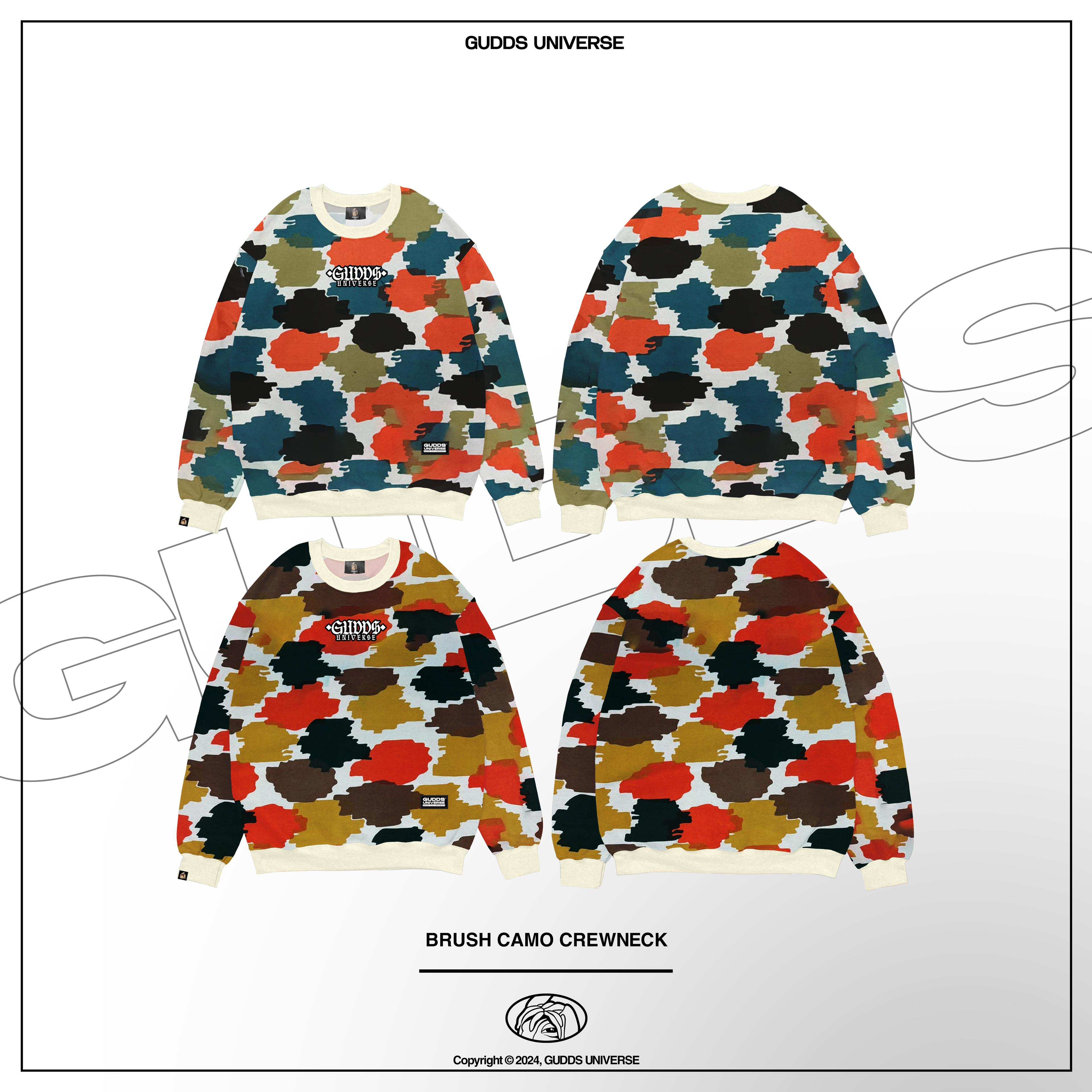 GUDDS "BRUSH CAMO" CREWNECK