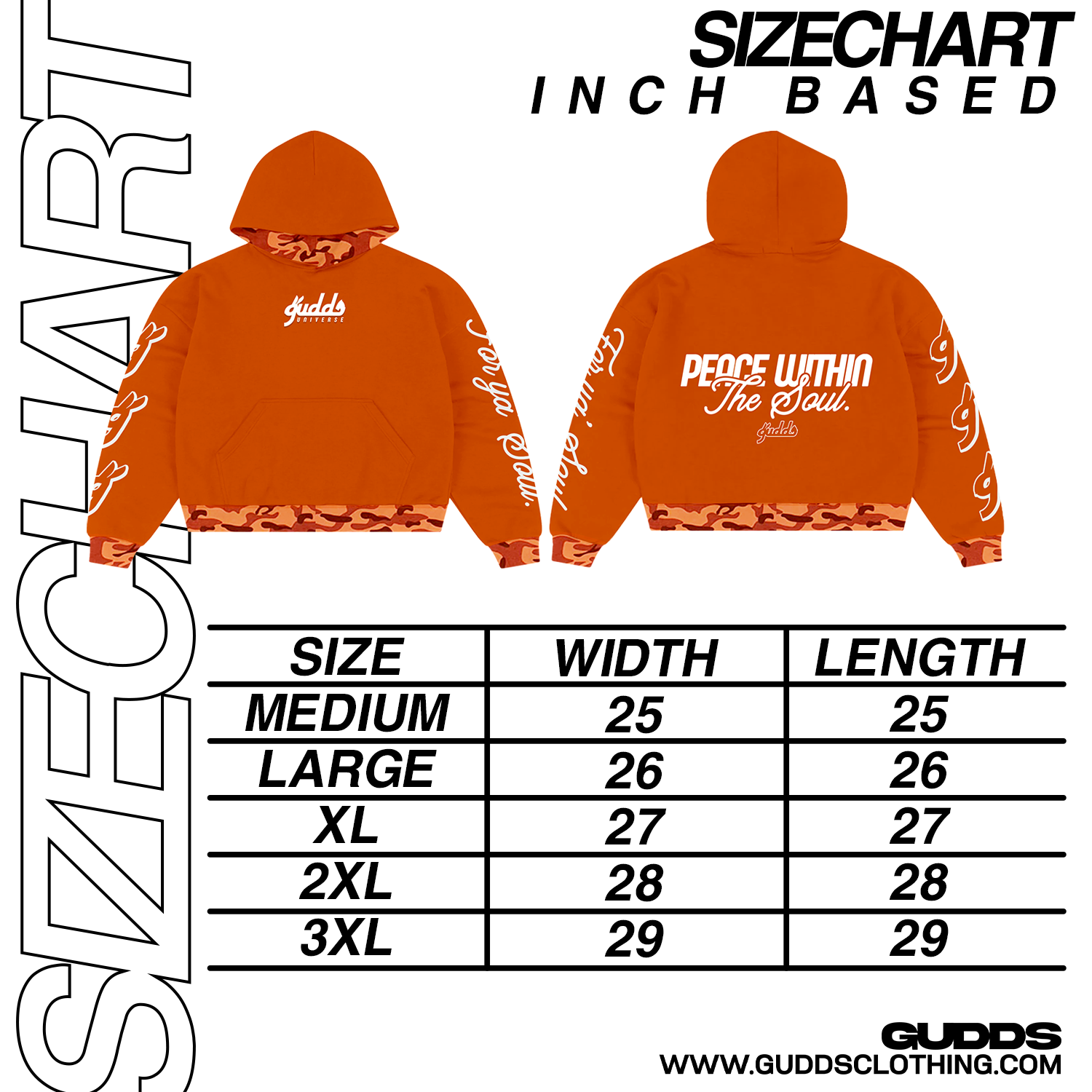2 TONE ORENJI CAMOU HOODIE