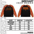 2 TONE ORENJI CAMOU WAVES RAGLAN