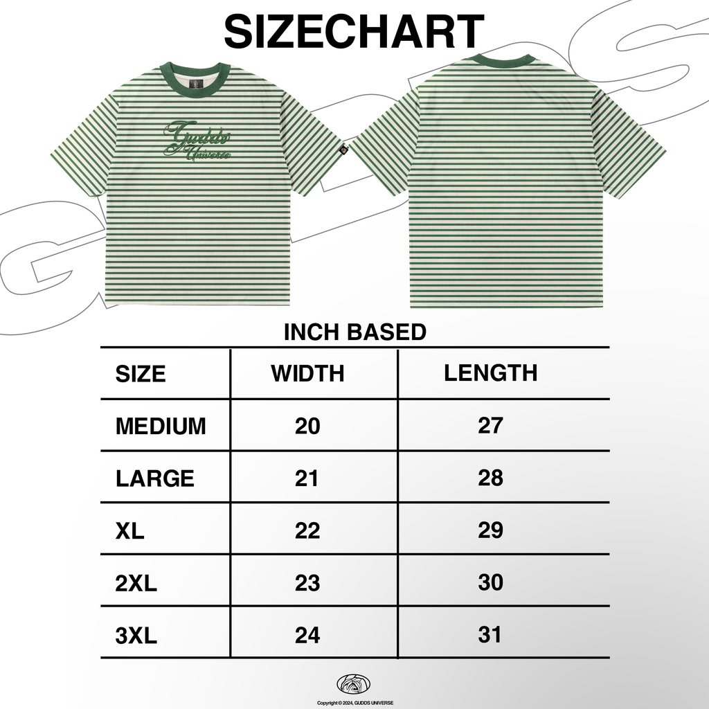 GUDDS UNIVERSE "STRIPES SERIES" BOXY FIT