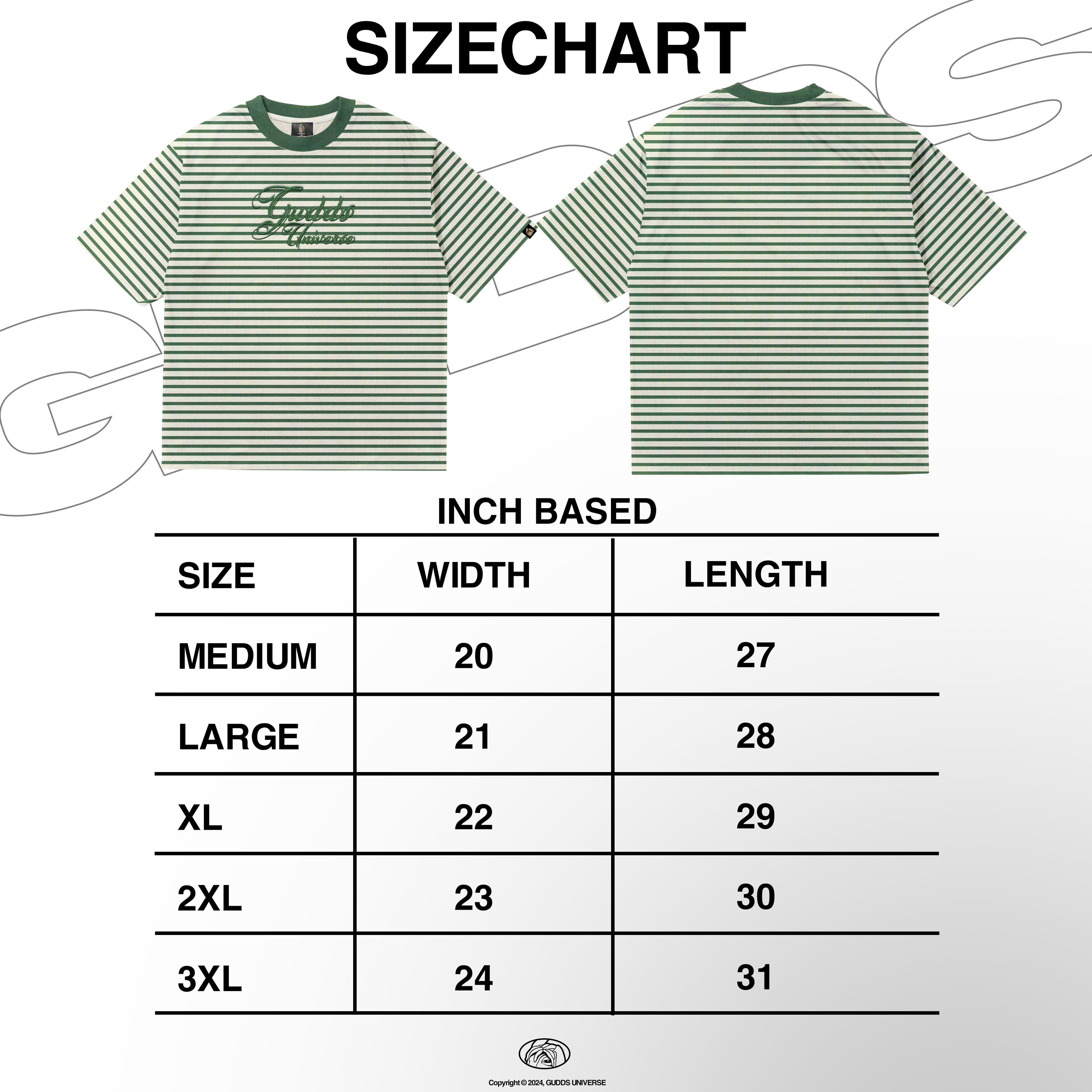 GUDDS UNIVERSE "STRIPES SERIES" BOXY FIT