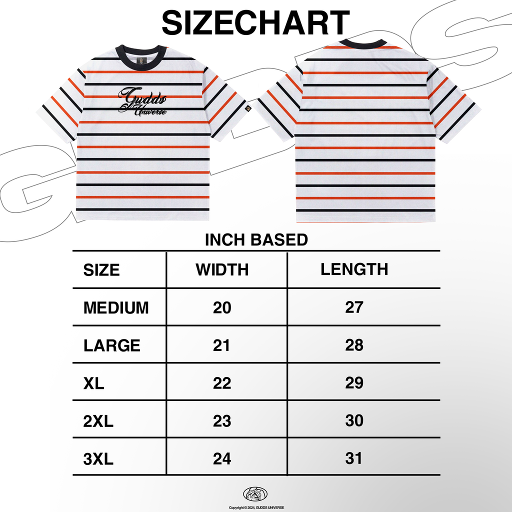 GUDDS UNIVERSE "STRIPES SERIES" BOXY FIT