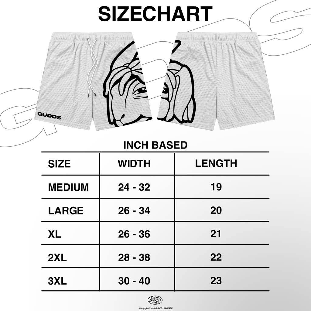 GUDDS "BIG HEAD" OG LOGO MESH SHORT