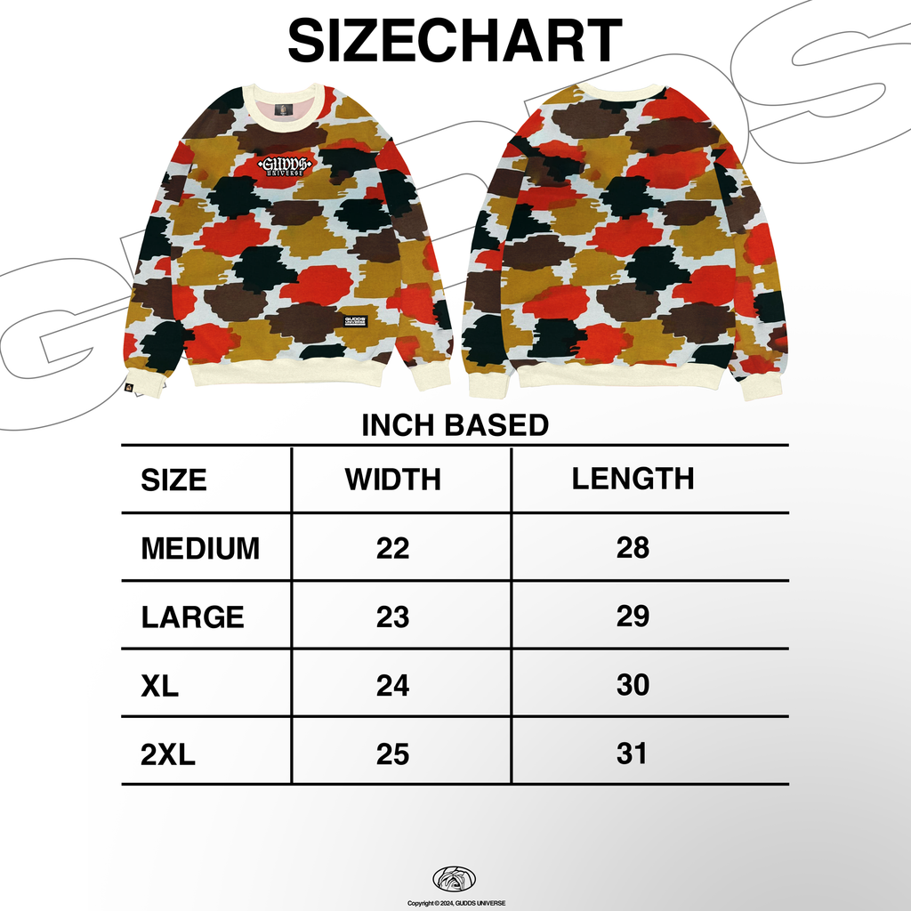 GUDDS "BRUSH CAMO" CREWNECK