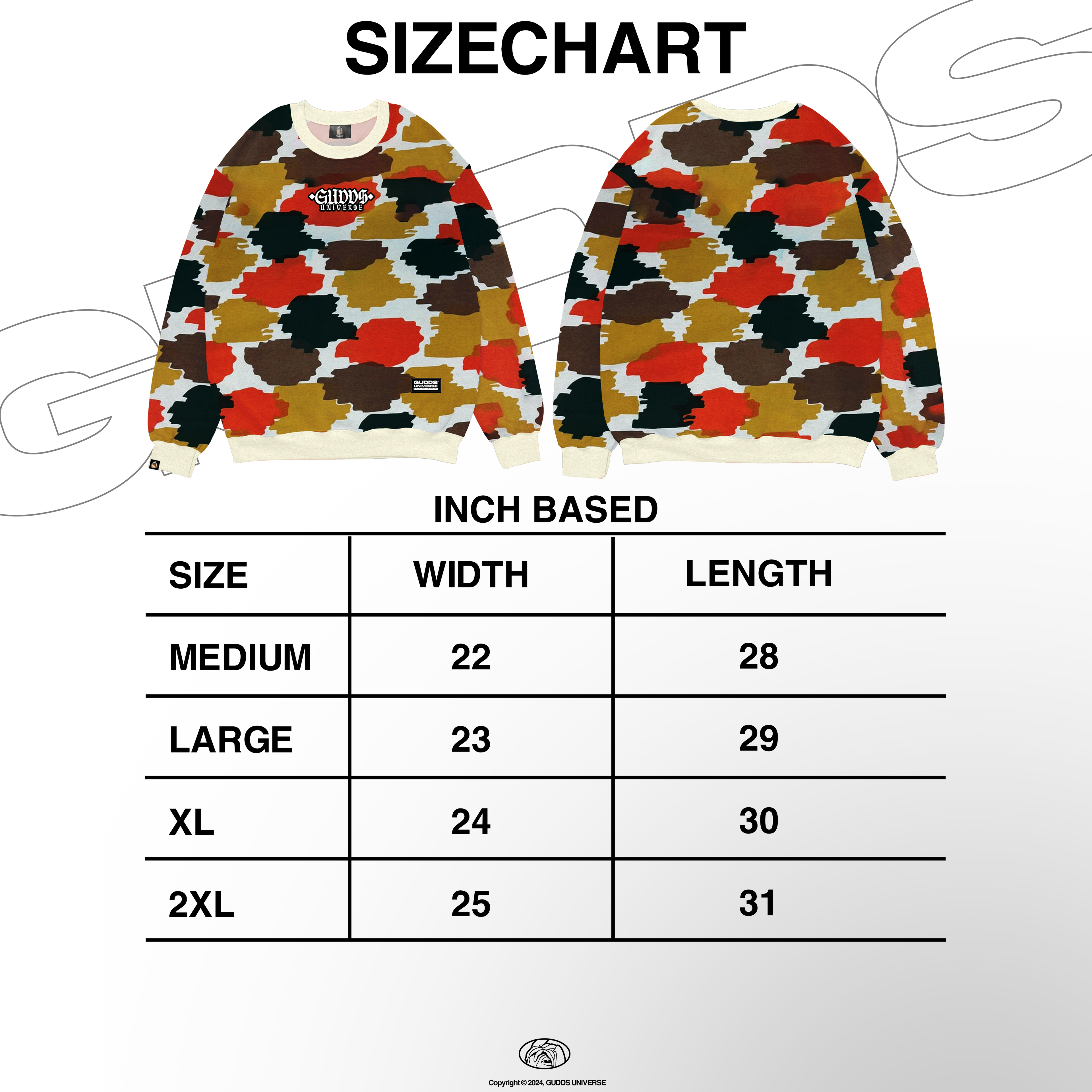 GUDDS "BRUSH CAMO" CREWNECK