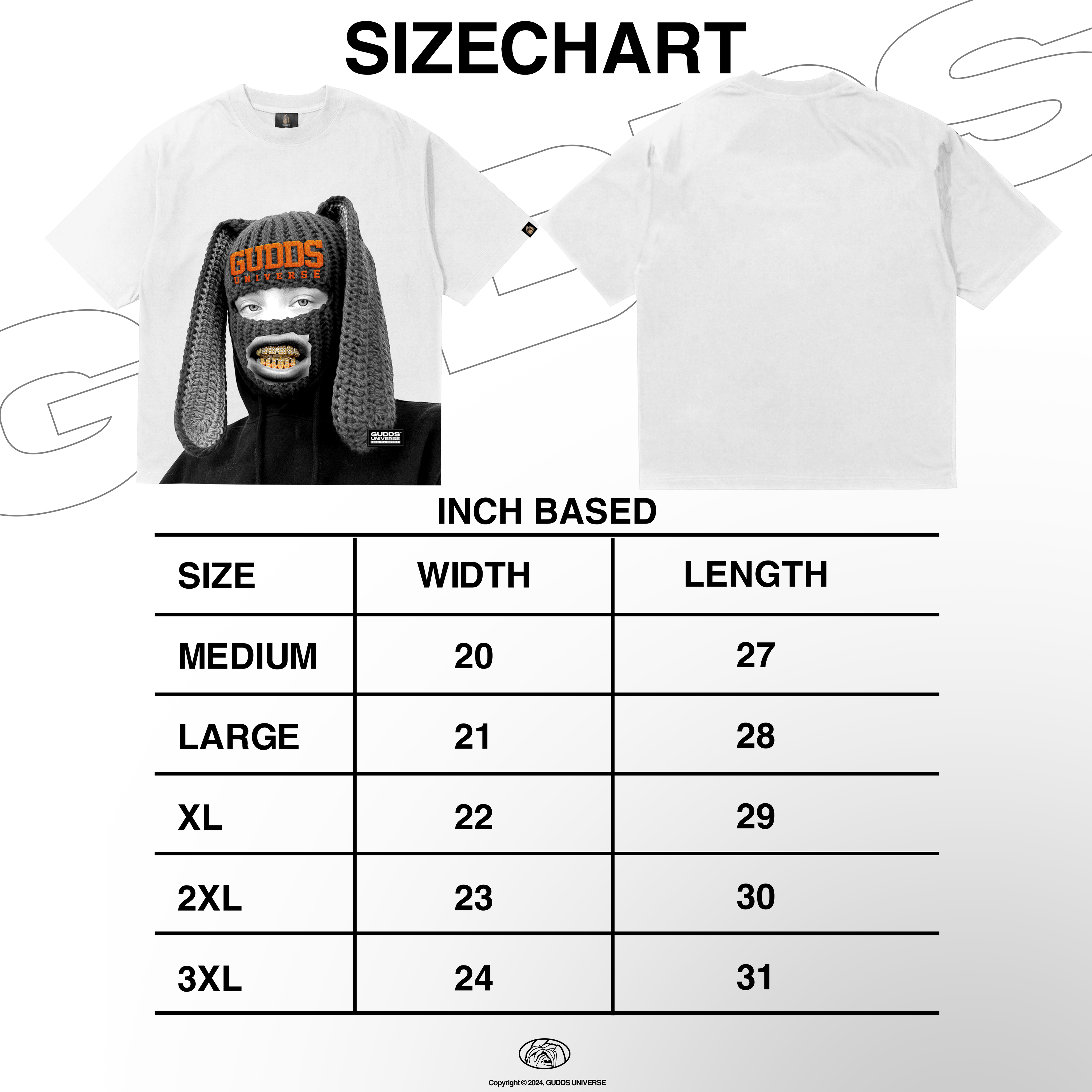 GUDDS "SKI BUNNY GRILLZ" TEE