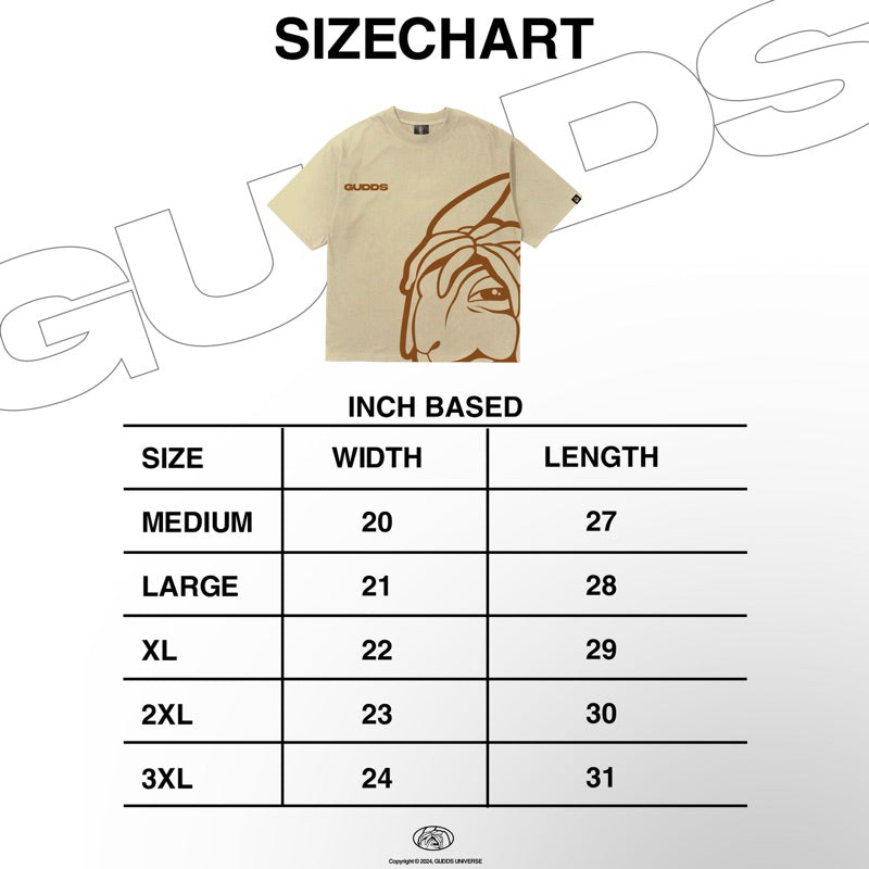 GUDDS "BIG FACE" LOGO TEE