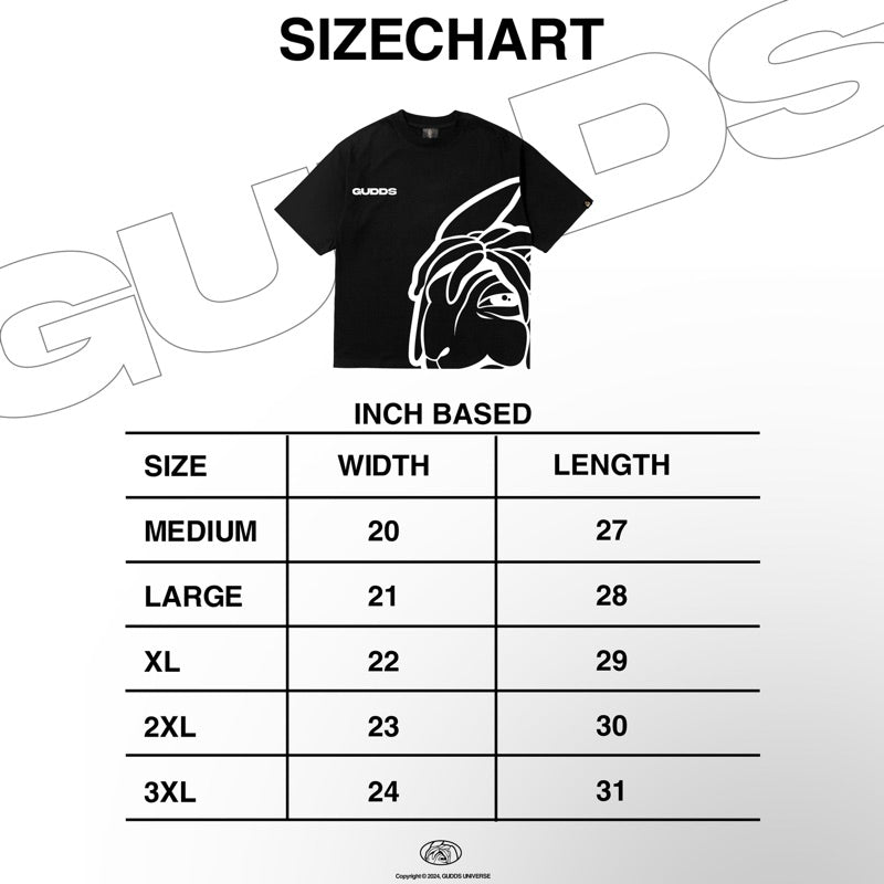 GUDDS "BIG FACE" LOGO TEE